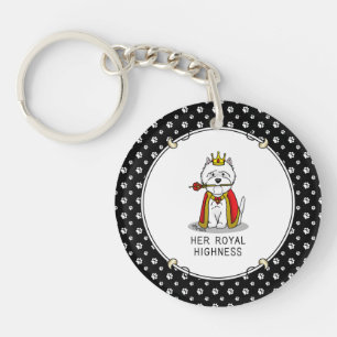 Porte-clefs Queen Westie Dog West Highland White Terrier