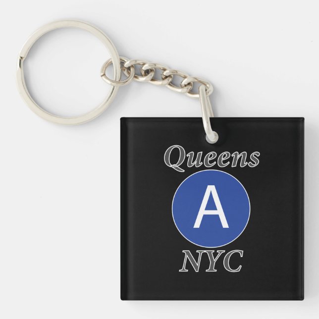 Porte-clefs Queens NYC A Train (Devant)