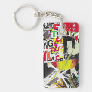 Porte-clefs quelque chose point com collage