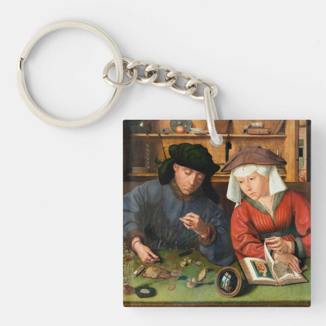 Porte-clefs Quentin Matsys - Le Moneylender et sa femme (Devant)