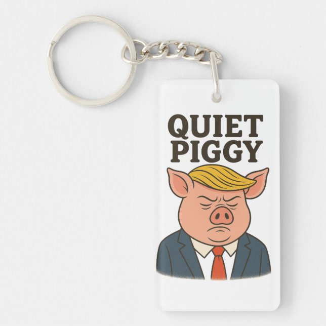 Porte-clefs Quiet piggy (Devant)