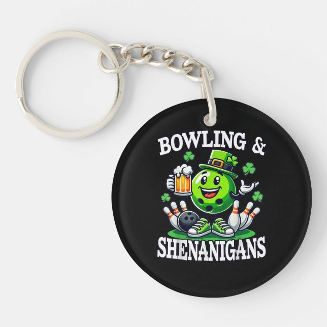Porte-clefs Quilles Shenanigans de la Saint-Patrick (Devant)