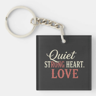 Porte-clefs QUIT Strong Heart Love 