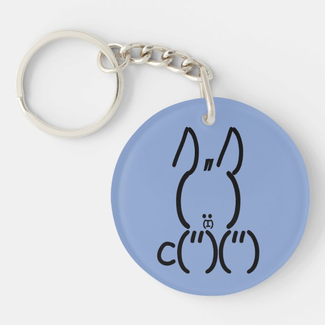 Porte-clefs Rabbit ASCII (Devant)