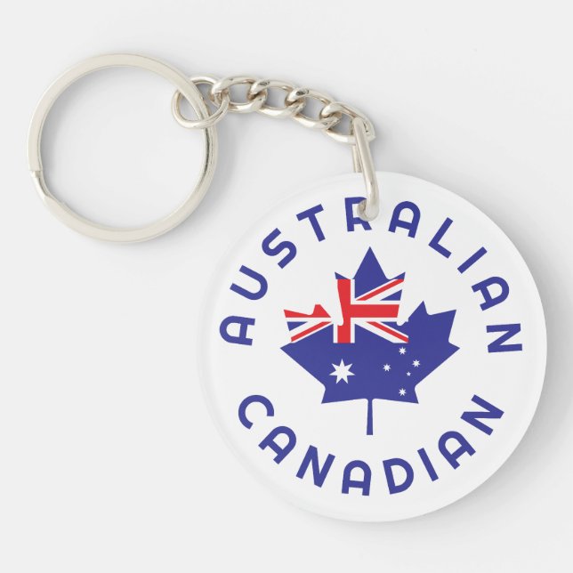 Porte-clefs Racines australiennes canadiennes (Devant)