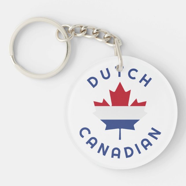 Porte-clefs Racines canadiennes néerlandaises (Devant)