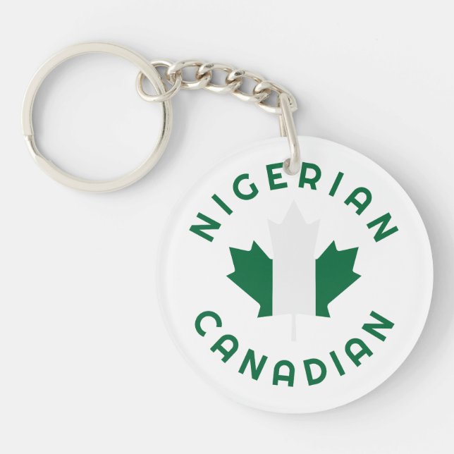 Porte-clefs Racines canadiennes nigérianes (Devant)