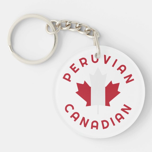 Porte-clefs Racines canadiennes péruviennes (Devant)
