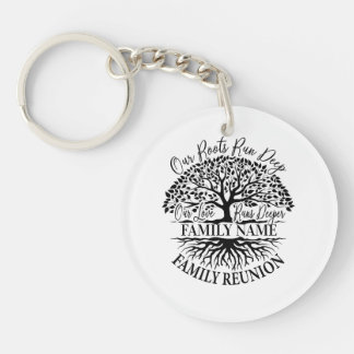 Porte-clefs Racines de l'arbre familial de réunion familiale