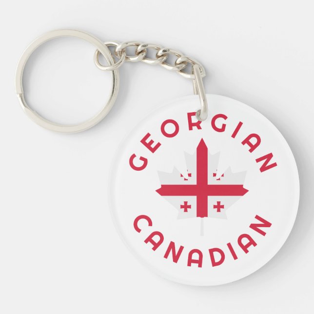 Porte-clefs Racines géorgiennes canadiennes (Devant)