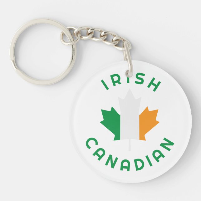 Porte-clefs Racines irlandaises canadiennes (Devant)