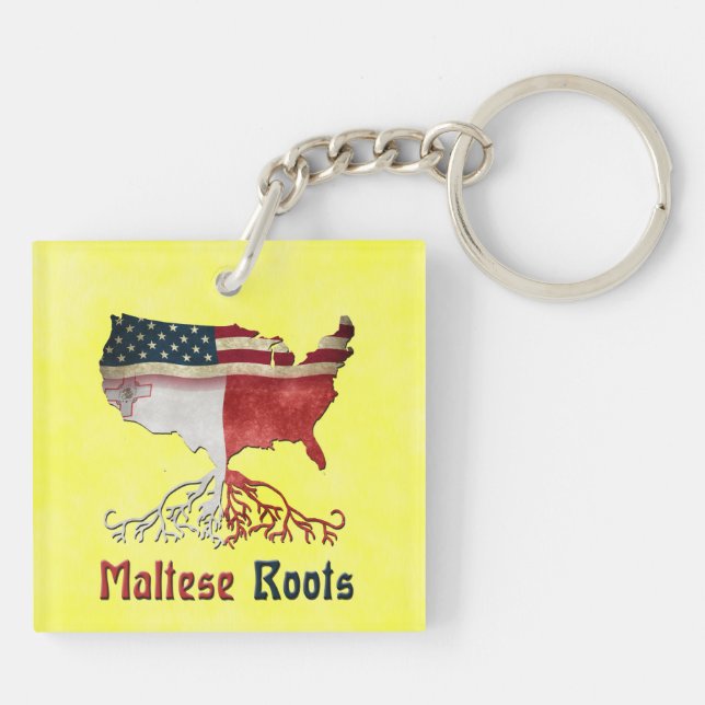 Porte-clefs Racines maltaises américaines (Dos)
