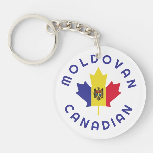 Porte-clefs Racines moldaves canadiennes (Devant)