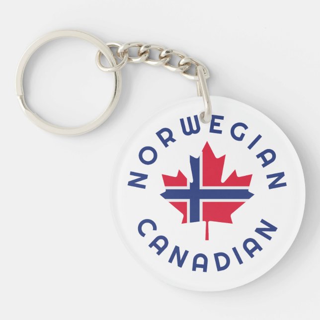 Porte-clefs Racines norvégiennes canadiennes (Devant)
