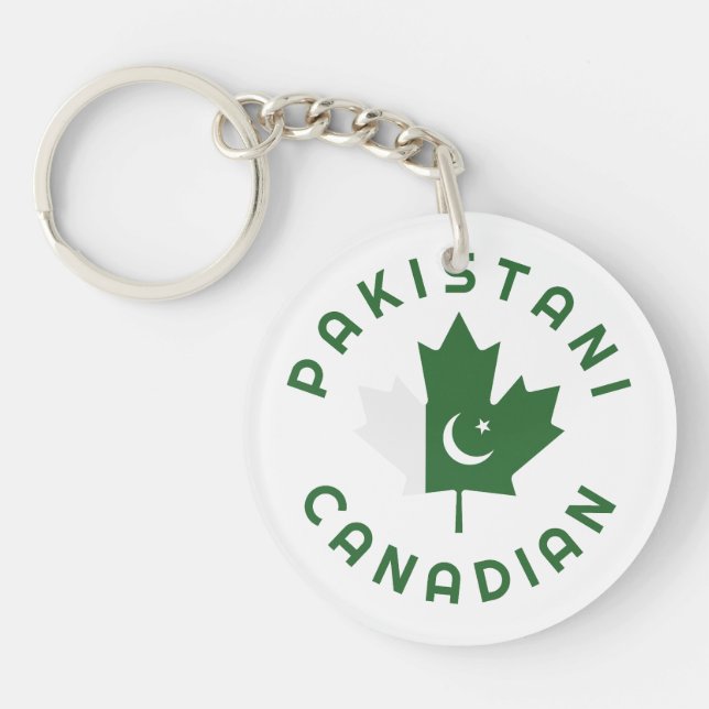 Porte-clefs Racines pakistanaises canadiennes (Devant)