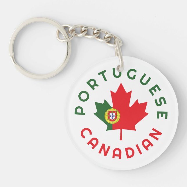 Porte-clefs Racines portugaises canadiennes (Devant)