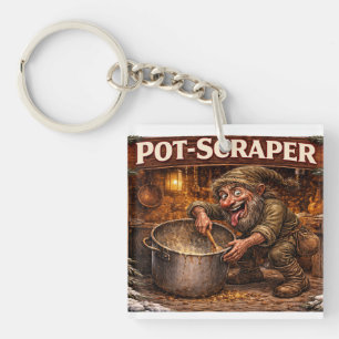 Porte-clefs Racloir à casserole lutin de Noël islandais