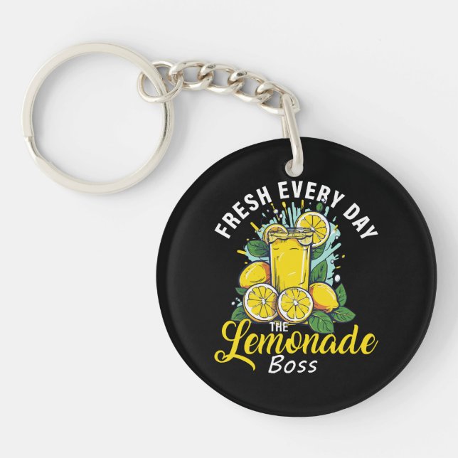 Porte-clefs Rafraîchi Chaque Jour Le Patron De Limonade (Devant)