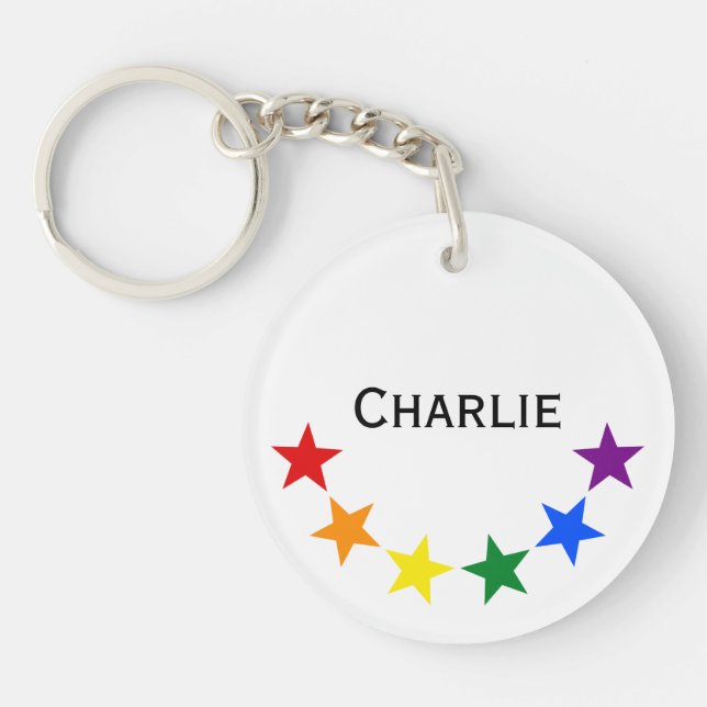 Porte-clefs RAINBOW FLAG STARS II + vos idées (Devant)