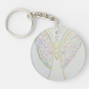 Porte-clefs Rainbow Hearts Guardian Angel Porte - clé personna