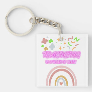 Porte-clefs Rainbow Teaching est un travail de coeur