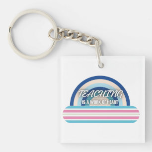 Porte-clefs Rainbow Teaching est un travail de coeur