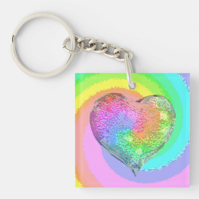 Porte-clefs Rainbow Valentine (Devant)