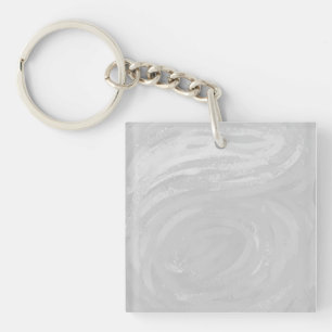 Porte-clefs Rainy Sky Grey Swirl