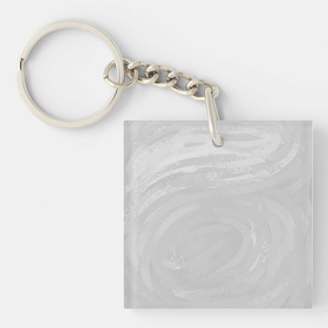 Porte-clefs Rainy Sky Grey Swirl (Devant)
