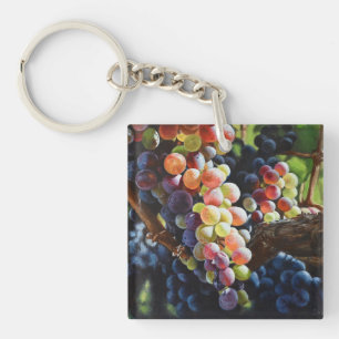 Porte-clefs Raisins d'abondance pour les amateurs de vin et le