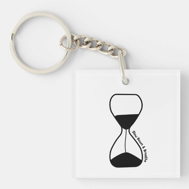 Porte-clefs Ralentir et respirer - Auto-soins (Devant)