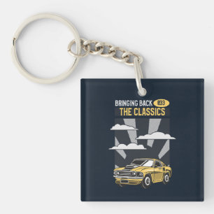 Porte-clefs Ramenez la voiture classique Retro Muscle