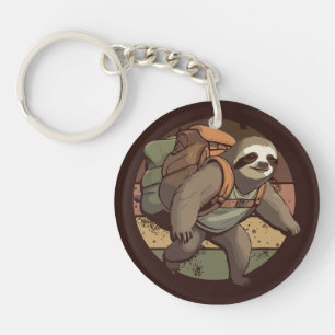 Porte-clefs Randonnée du paresseux aventureux