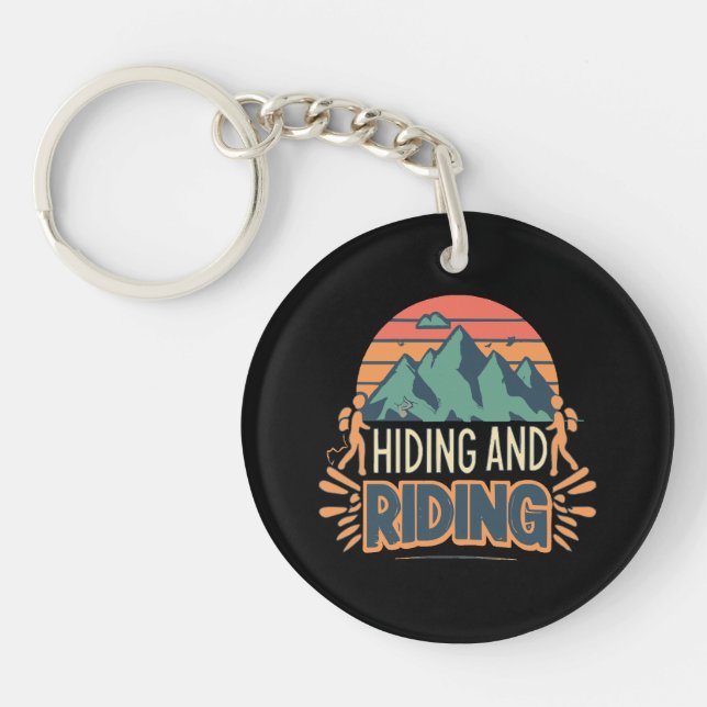 Porte-clefs Randonnée Où les Voyages Deviennent des Aventures (Devant)
