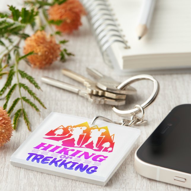Porte-clefs Randonnée ou trekking (Devant Droit)