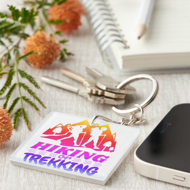 Porte-clefs Randonnée ou trekking (Devant Droit)