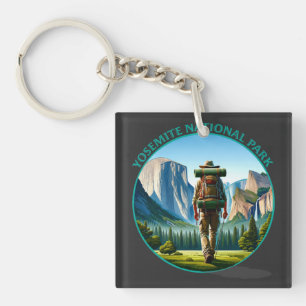 Porte-clefs Randonneur dans le parc national de Yosemite
