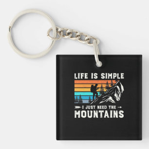 Porte-clefs Randonneur J'Ai Juste Besoin Des Montagnes