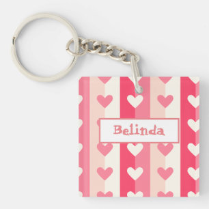 Porte-clefs Rangées de coeur