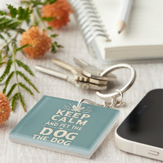 Porte-clefs Rappel de chien calme