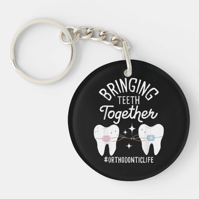 Porte-clefs Rapprocher les dents - Orthodontiste  (Devant)