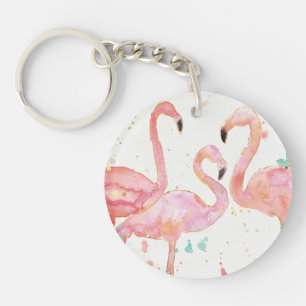 Porte-clefs Rassemblement tropical de   des Flamants roses