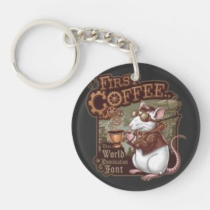 Porte-clefs Rat de café