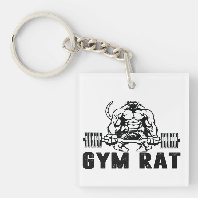 Porte-clefs Rat de gym (Devant)