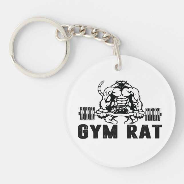 Porte-clefs Rat de gym (Devant)