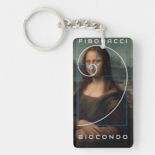 Porte-clefs Ratio or spirale Mona Lisa Fibonacci