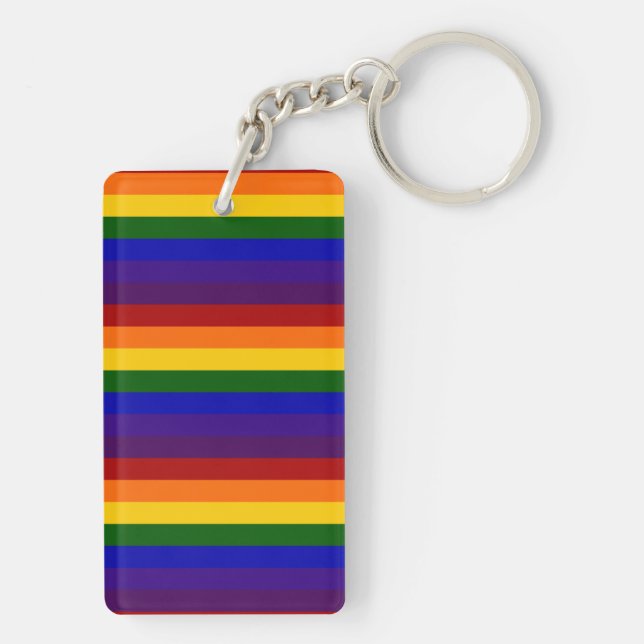 Porte-clefs Rayures arc-en-ciel (Dos)
