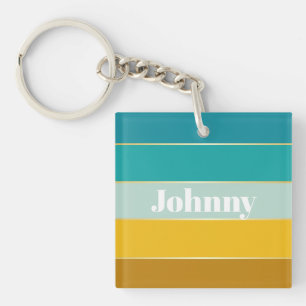 Porte-clefs Rayures de couleur personnalisée