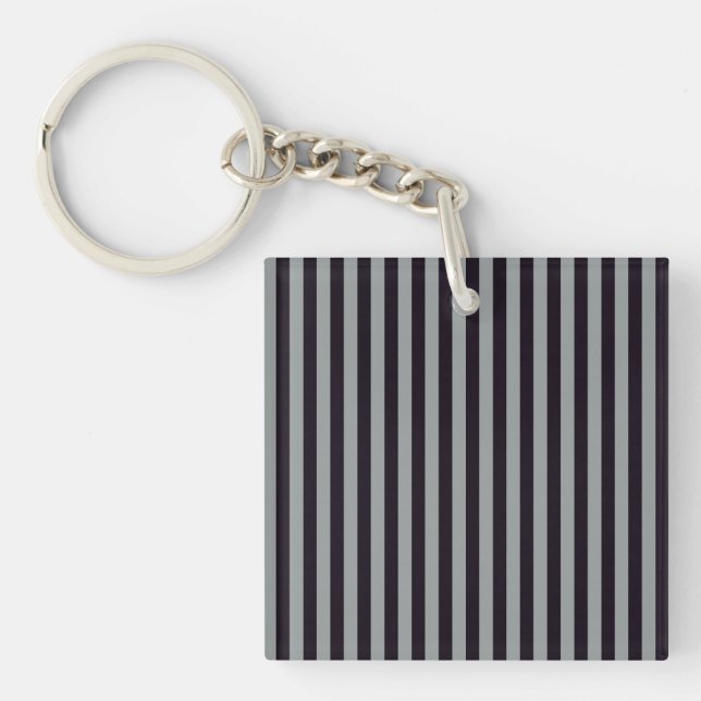 Porte-clefs rayures de jaguar gris (Devant)