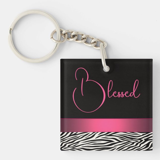 Porte-clefs Rayures de zèbre (Devant)